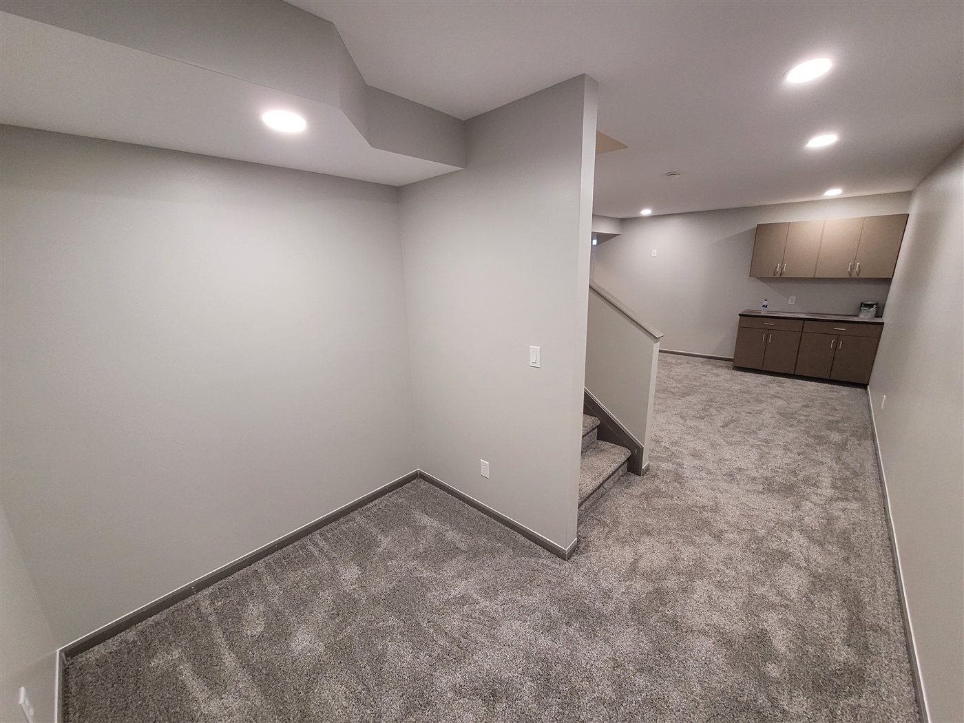 Basement after