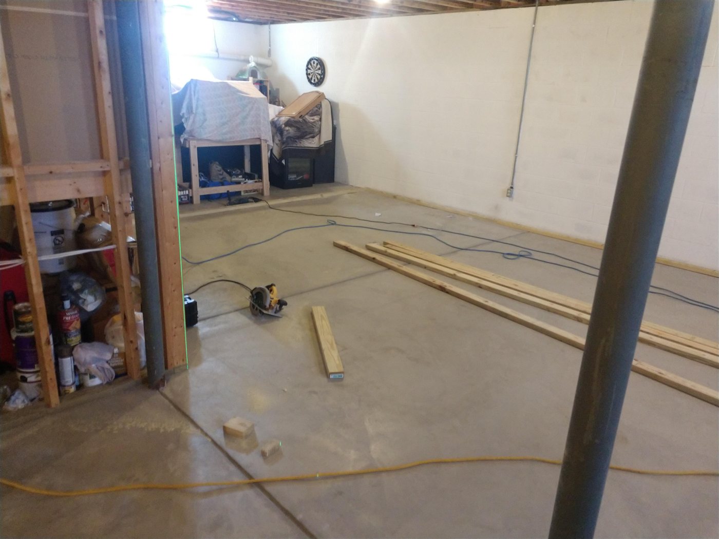 Basement before