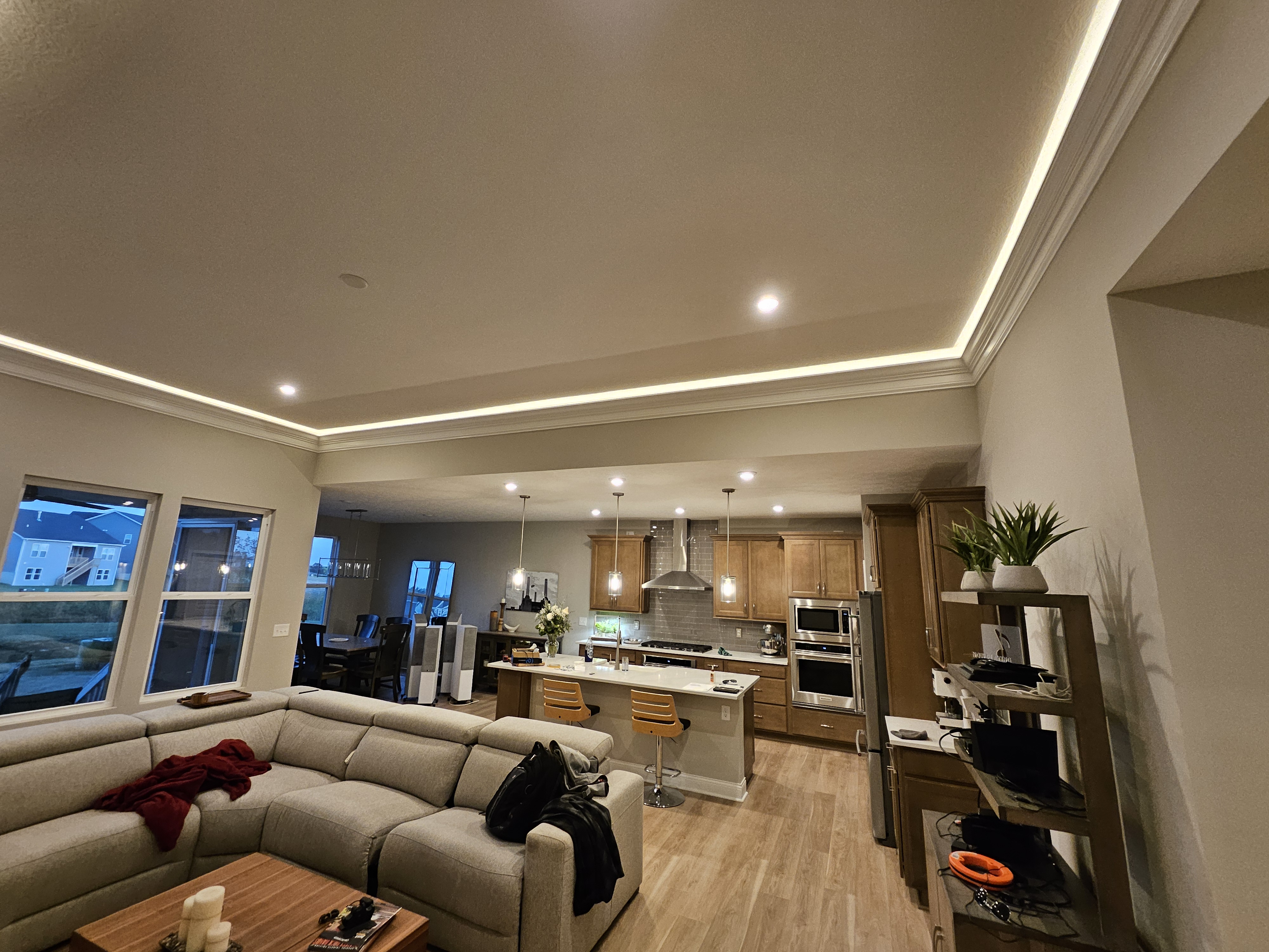 Living room after